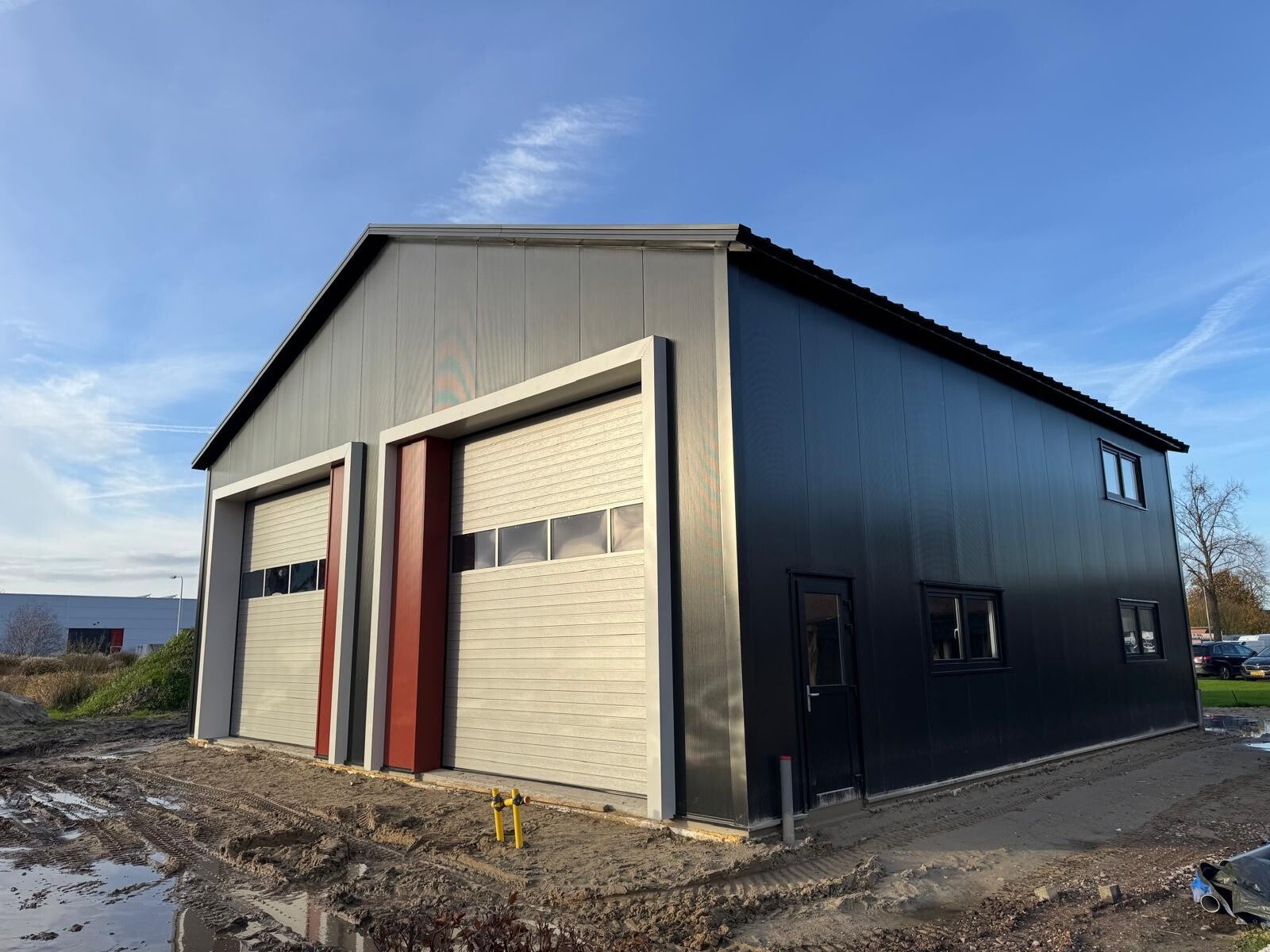Nieuwbouw loods in Den Ham, Overijssel