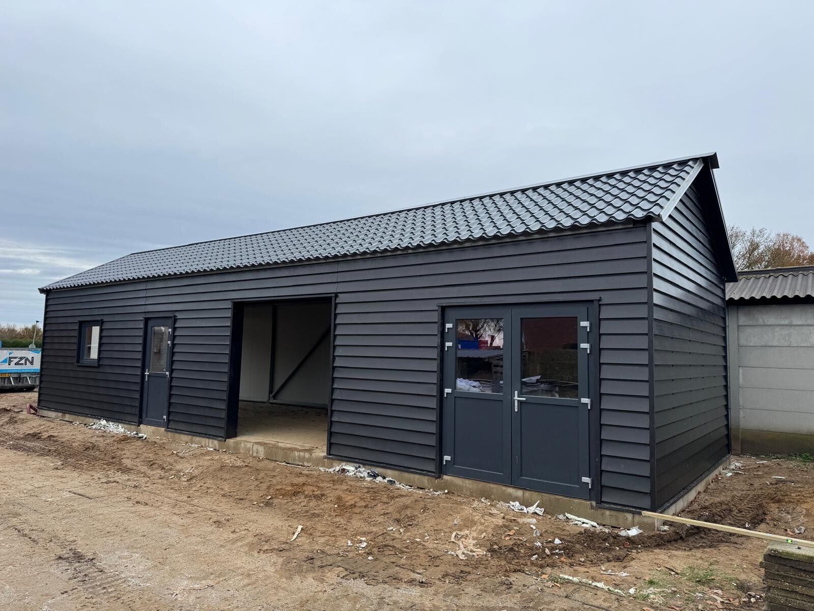 Nieuwbouw loods in Sint Joost, Limburg